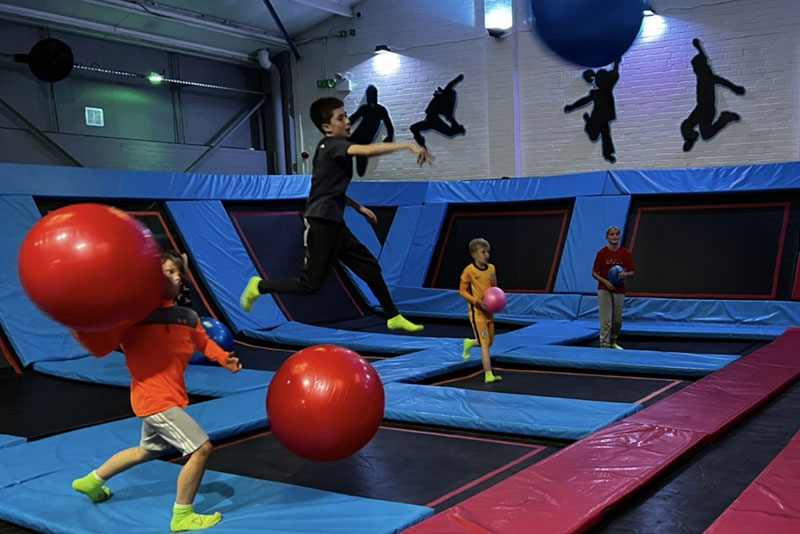Trampolining Training
